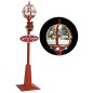 vidaXL Farola de Navidad con Papá Noel LED 175 cm vidaXL Farola de Navidad con Papá Noel LED 175 cm