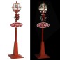 vidaXL Farola de Navidad con Papá Noel LED 175 cm vidaXL Farola de Navidad con Papá Noel LED 175 cm