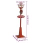 vidaXL Farola de Navidad con Papá Noel LED 175 cm vidaXL Farola de Navidad con Papá Noel LED 175 cm