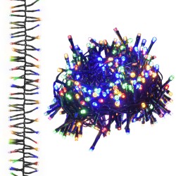 vidaXL Tira de luces de racimo con 2000 LED PVC multicolor 17 m
