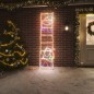 vidaXL Figura plegable de Papá Noel en escalera con 552 LEDs 50x200 cm vidaXL Figura plegable de Papá Noel en escalera con 552 LEDs 50x200 cm