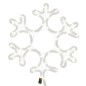 vidaXL Figura de Navidad copo de nieve 48 LEDs blanco cálido 27x27 cm vidaXL Figura de Navidad copo de nieve 48 LEDs blanco cálido 27x27 cm