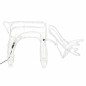 vidaXL Figura de reno de Navidad blanco cálido 73x31x45 cm vidaXL Figura de reno de Navidad blanco cálido 73x31x45 cm