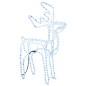 vidaXL Figura de reno de Navidad blanco cálido 76x42x87 cm vidaXL Figura de reno de Navidad blanco cálido 76x42x87 cm