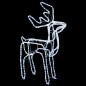 vidaXL Figura de reno de Navidad blanco cálido 76x42x87 cm vidaXL Figura de reno de Navidad blanco cálido 76x42x87 cm