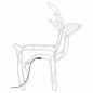 vidaXL Figura de reno de Navidad blanco cálido 76x42x87 cm vidaXL Figura de reno de Navidad blanco cálido 76x42x87 cm