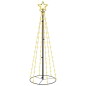 vidaXL Árbol de Navidad cónico 108 LED blanco cálido 70x180 cm vidaXL Árbol de Navidad cónico 108 LED blanco cálido 70x180 cm