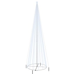 vidaXL Árbol de Navidad cónico 1134 LED blanco frío 230x800 cm