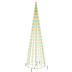 vidaXL Árbol de Navidad cónico 1134 LED de colores 230x800 cm