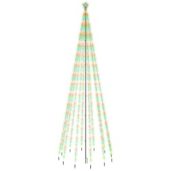 vidaXL Árbol de Navidad con pincho 732 LED de colores 500 cm