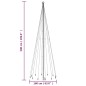 vidaXL Árbol de Navidad con pincho 732 LED de colores 500 cm vidaXL Árbol de Navidad con pincho 732 LED de colores 500 cm