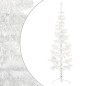 vidaXL Medio árbol de Navidad artificial con soporte blanco 120 cm vidaXL Medio árbol de Navidad artificial con soporte blanco 120 cm
