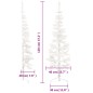 vidaXL Medio árbol de Navidad artificial con soporte blanco 120 cm vidaXL Medio árbol de Navidad artificial con soporte blanco 120 cm