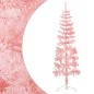 vidaXL Medio árbol de Navidad artificial con soporte rosa 150 cm vidaXL Medio árbol de Navidad artificial con soporte rosa 150 cm