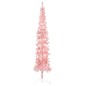 vidaXL Medio árbol de Navidad artificial con soporte rosa 210 cm vidaXL Medio árbol de Navidad artificial con soporte rosa 210 cm