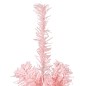 vidaXL Medio árbol de Navidad artificial con soporte rosa 210 cm vidaXL Medio árbol de Navidad artificial con soporte rosa 210 cm
