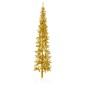 vidaXL Medio árbol de Navidad artificial con soporte dorado 180 cm vidaXL Medio árbol de Navidad artificial con soporte dorado 180 cm