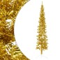vidaXL Medio árbol de Navidad artificial con soporte dorado 240 cm vidaXL Medio árbol de Navidad artificial con soporte dorado 240 cm