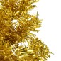 vidaXL Medio árbol de Navidad artificial con soporte dorado 240 cm vidaXL Medio árbol de Navidad artificial con soporte dorado 240 cm