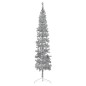 vidaXL Medio árbol de Navidad artificial con soporte plateado 240 cm vidaXL Medio árbol de Navidad artificial con soporte plateado 240 cm