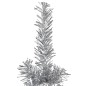 vidaXL Medio árbol de Navidad artificial con soporte plateado 240 cm vidaXL Medio árbol de Navidad artificial con soporte plateado 240 cm