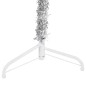 vidaXL Medio árbol de Navidad artificial con soporte plateado 240 cm vidaXL Medio árbol de Navidad artificial con soporte plateado 240 cm