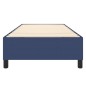 vidaXL Estructura de cama box spring tela azul 90x190 cm