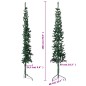 vidaXL Medio árbol de Navidad artificial con soporte verde 180 cm vidaXL Medio árbol de Navidad artificial con soporte verde 180 cm