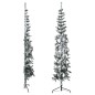 vidaXL Mitad árbol Navidad artificial delgado con nieve 240 cm vidaXL Mitad árbol Navidad artificial delgado con nieve 240 cm