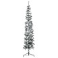 vidaXL Mitad árbol Navidad artificial delgado con nieve 240 cm vidaXL Mitad árbol Navidad artificial delgado con nieve 240 cm