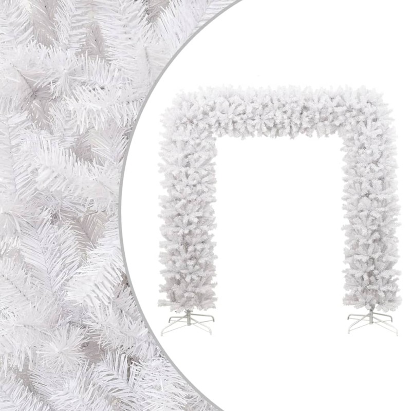 vidaXL Árbol de Navidad en arco blanco 240 cm vidaXL Árbol de Navidad en arco blanco 240 cm