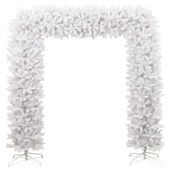 vidaXL Árbol de Navidad en arco blanco 240 cm