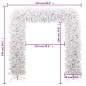 vidaXL Árbol de Navidad en arco blanco 240 cm vidaXL Árbol de Navidad en arco blanco 240 cm