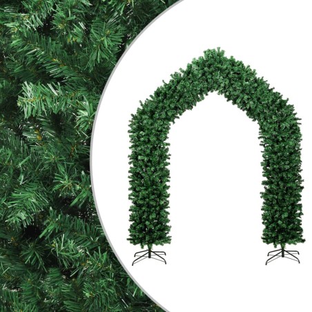 vidaXL Arco de navidad verde 270 cm