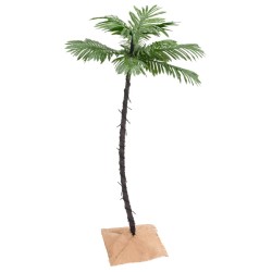 vidaXL Palmera artificial con 72 LED blanco cálido 120 cm