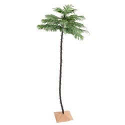 vidaXL Palmera artificial con 252 LED blanco cálido 400 cm