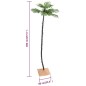 vidaXL Palmera artificial con 252 LED blanco cálido 400 cm vidaXL Palmera artificial con 252 LED blanco cálido 400 cm