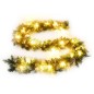 vidaXL Guirnalda de Navidad con luces LED PVC verde 2,7 m vidaXL Guirnalda de Navidad con luces LED PVC verde 2,7 m