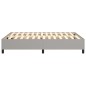 vidaXL Estructura de cama box spring tela gris claro 140x190 cm