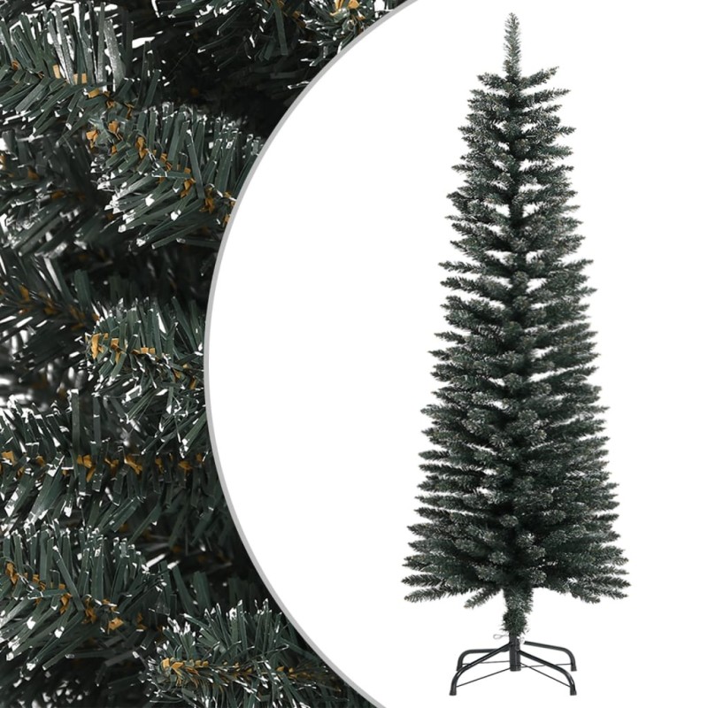 vidaXL Árbol Navidad artificial estrecho con soporte PVC verde 120 cm vidaXL Árbol Navidad artificial estrecho con soporte PVC verde 120 cm