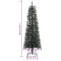 vidaXL Árbol Navidad artificial estrecho con soporte PVC verde 120 cm vidaXL Árbol Navidad artificial estrecho con soporte PVC verde 120 cm
