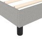 vidaXL Estructura de cama box spring tela gris claro 140x190 cm