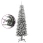 vidaXL Árbol de Navidad artificial estrecho con nieve PVC y PE 180 cm vidaXL Árbol de Navidad artificial estrecho con nieve PVC y PE 180 cm