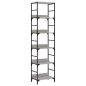 vidaXL Estantería de madera de ingeniería gris Sonoma 50x33x188,5 cm vidaXL Estantería de madera de ingeniería gris Sonoma 50x33x188,5 cm