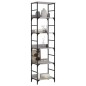 vidaXL Estantería de madera de ingeniería gris Sonoma 50x33x188,5 cm vidaXL Estantería de madera de ingeniería gris Sonoma 50x33x188,5 cm