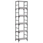 vidaXL Estantería de madera de ingeniería gris Sonoma 50x33x188,5 cm vidaXL Estantería de madera de ingeniería gris Sonoma 50x33x188,5 cm