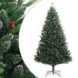 vidaXL Árbol de Navidad artificial con bisagras y frutos rojos 210 cm vidaXL Árbol de Navidad artificial con bisagras y frutos rojos 210 cm