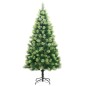 vidaXL Árbol de Navidad artificial con bisagras y soporte 120 cm vidaXL Árbol de Navidad artificial con bisagras y soporte 120 cm