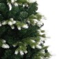 vidaXL Árbol de Navidad artificial con bisagras y nieve flocada 120 cm vidaXL Árbol de Navidad artificial con bisagras y nieve flocada 120 cm
