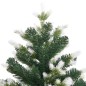 vidaXL Árbol de Navidad artificial con bisagras y nieve flocada 120 cm vidaXL Árbol de Navidad artificial con bisagras y nieve flocada 120 cm
